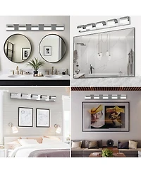Busdays 5 Light Led Modern Bathroom Vanity Lighting Over Mirror Bath Wall Light Fixture