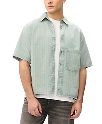 Buffalo David Bitton Men's Vertical Stripe Pattern Shirt