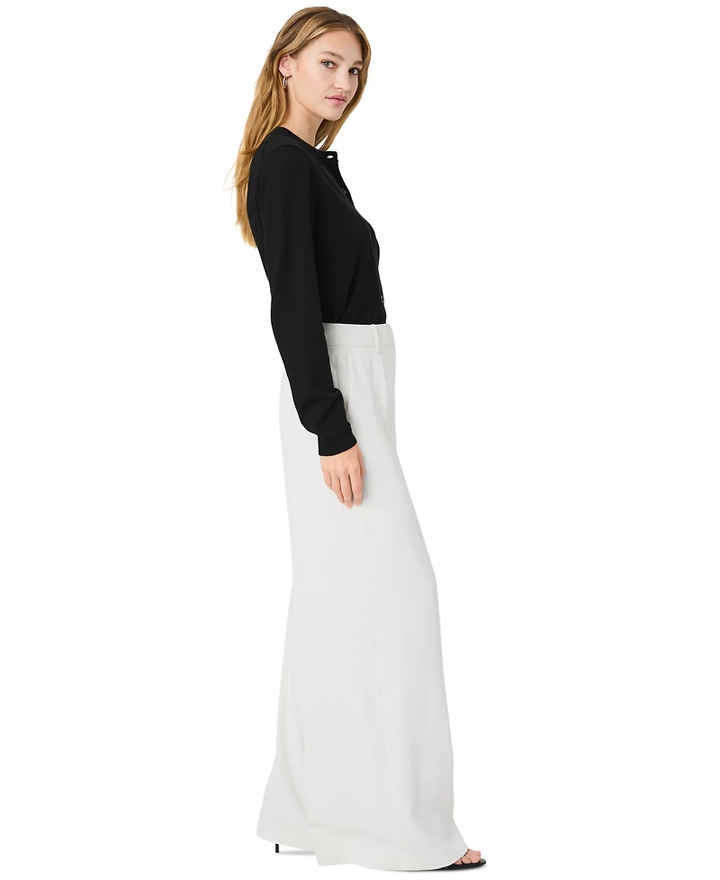 French Connection Women's Harry High-Waist Wide-Leg Pants