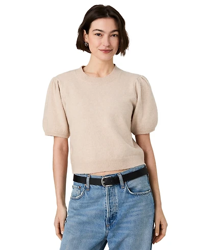 French Connection Women's Yulia Knit Puff-Sleeve Top