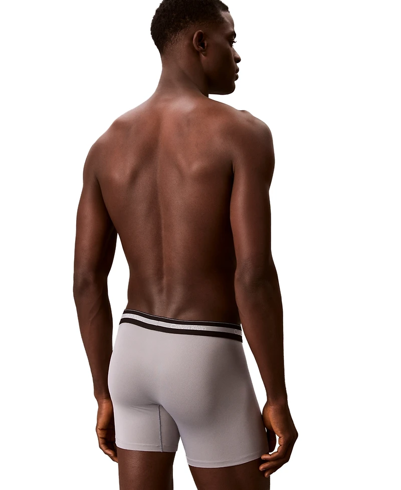 Calvin Klein Men's Icon Active Mesh Boxer Briefs, 3-Pack