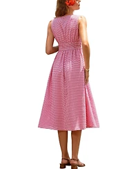 Cupshe Women's Sunkissed Mood Gingham Maxi Beach Dress