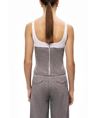Nocturne Women's Button-Front Tailored Blouse