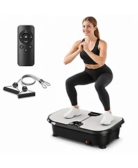 Fed Fitness Vibration Plate Exercise Machine, 400 Lbs Capacity, Lymphatic Drainage, Max Space for Whole-Body Workout and Relaxation at Home
