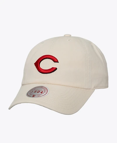 Mitchell & Ness Men's and Women's Cream Cincinnati Reds Off-Season 1904 Strapback Adjustable Hat