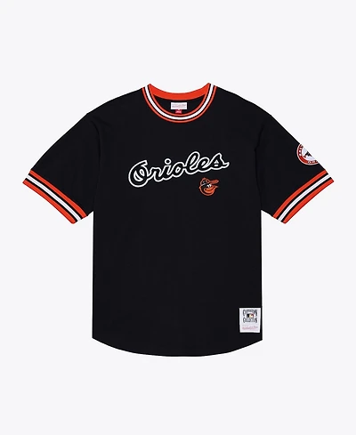 Mitchell & Ness Men's Black Baltimore Orioles Wild Pitch Ringer T-Shirt