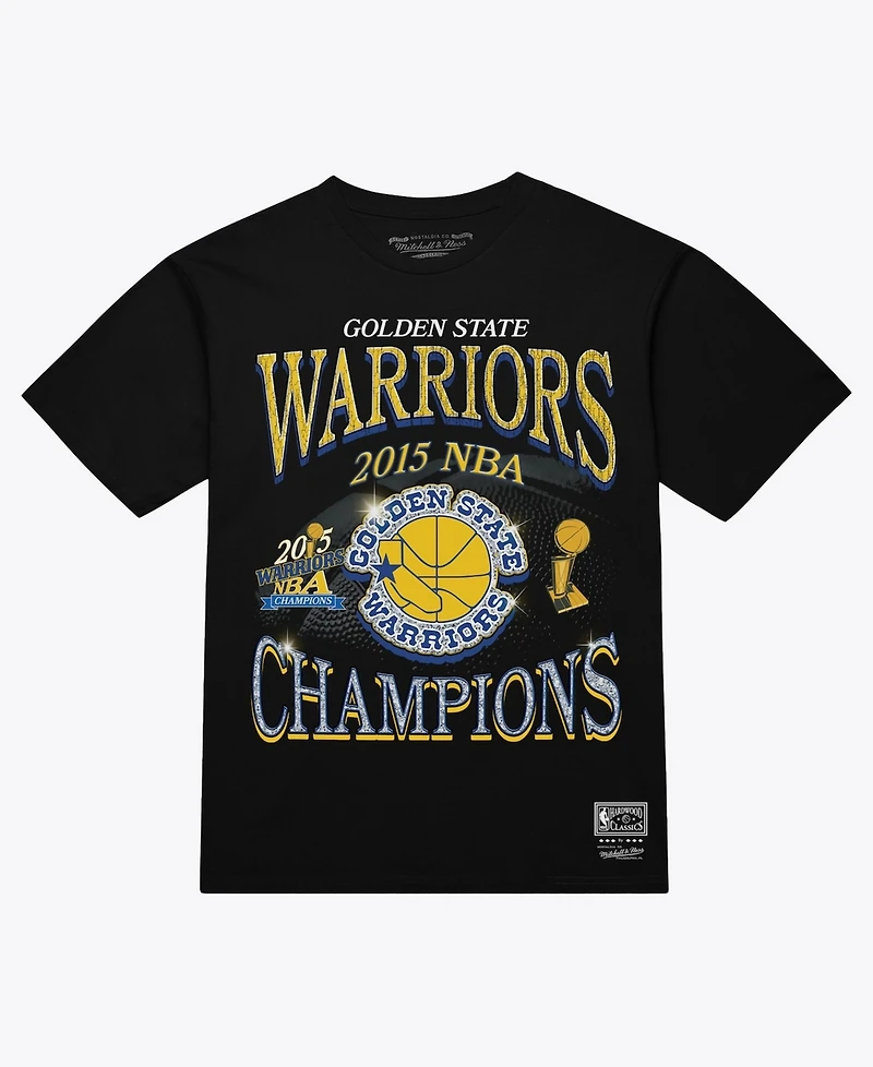 Mitchell & Ness Men's Black Golden State Warriors Champions Era T-Shirt