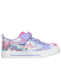Skechers Little Girls Twinkle Toes: Sparks - Butterfly Sky Light-Up Fastening Strap Lifestyle Sneakers from Finish Line