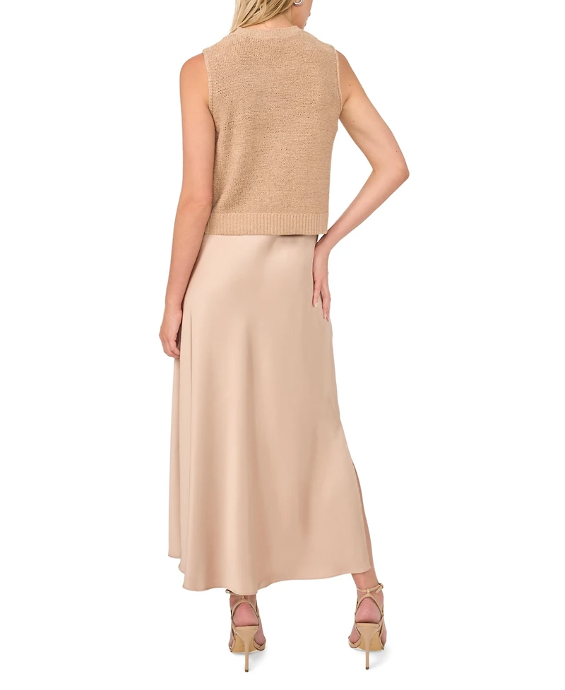 Vince Camuto Women's Sleeveless Tank Top and Slip Dress, 2-Piece Set