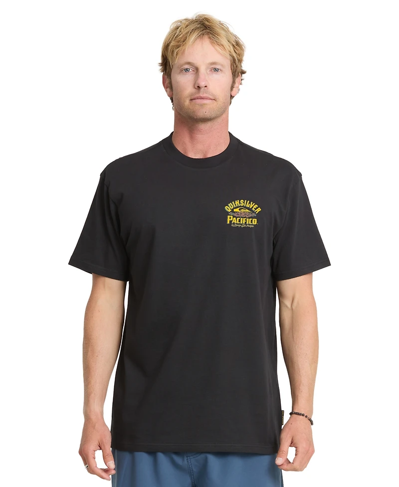Quiksilver Men's Pacifico Signage Crewneck Short-Sleeve T-Shirt