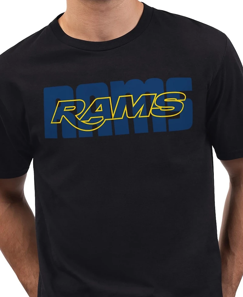 Starter Men's Black Los Angeles Rams Smart Tech Prime Time T-Shirt