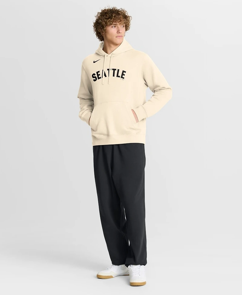 Nike Men's Cream Seattle Mariners Alternate Club Fleece Hoodie