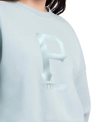 Starter Women's Mint Pittsburgh Pirates Pastels Boxy Fleece Sweatshirt