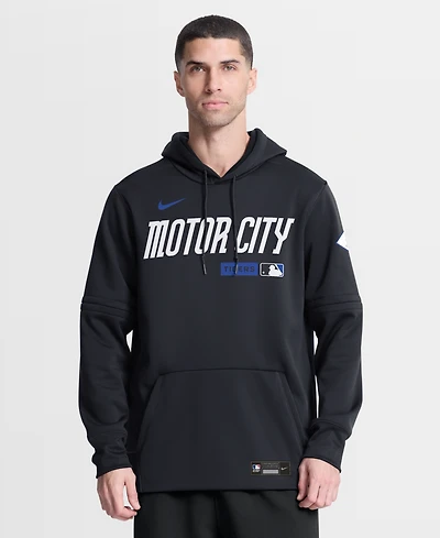 Nike Men's Navy Detroit Tigers Authentic Collection City Connect Therma-fit Hoodie