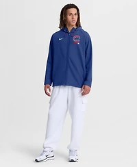 Nike Men's Royal Chicago Cubs Authentic Collection Raglan Therma-fit Full-Zip Hooded Jacket