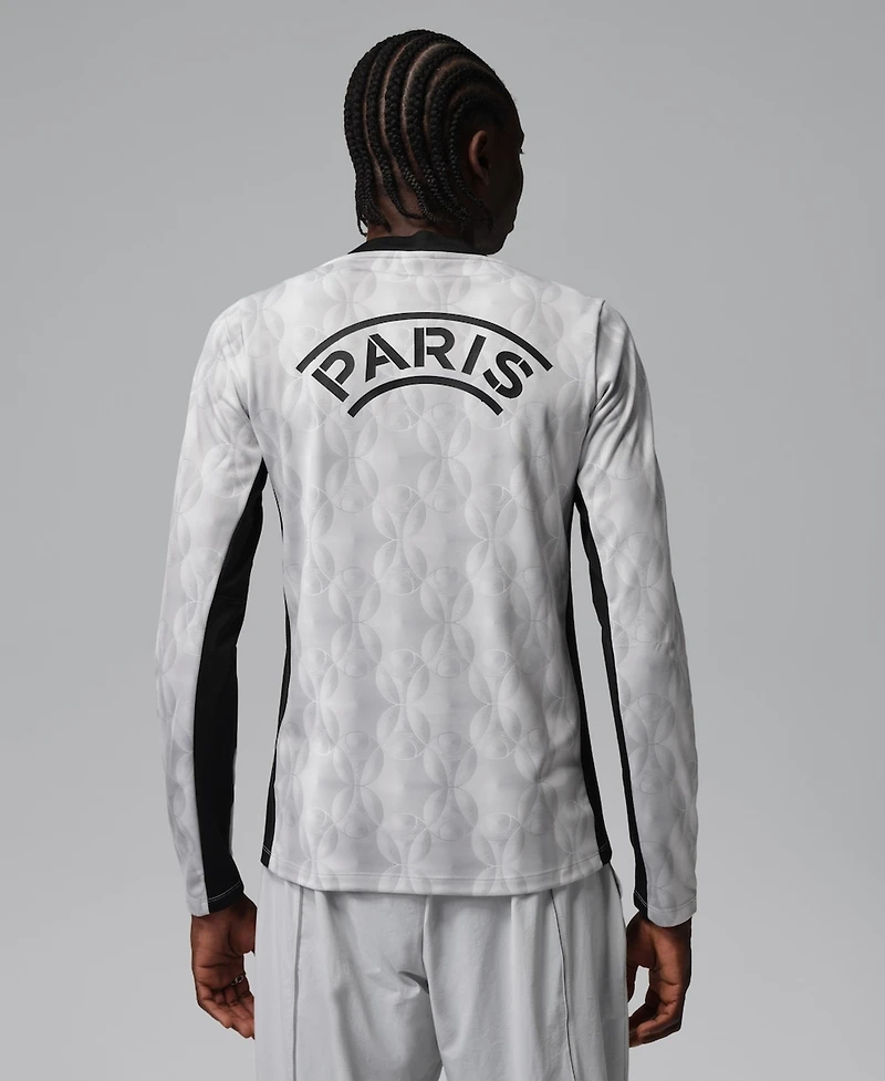 Jordan Men's Black Paris Saint-Germain Long Sleeve Pre-Match Dri-fit Top