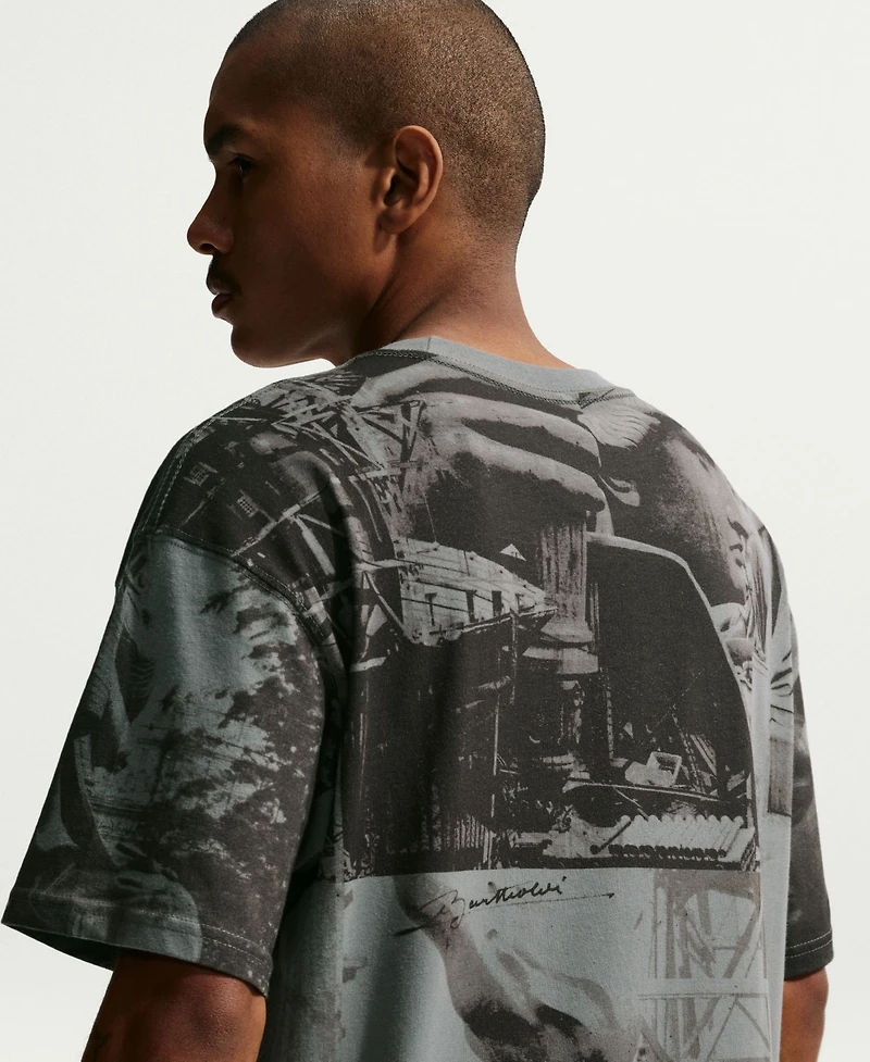 Nike Men's Gray France National Team Allover Print T-Shirt