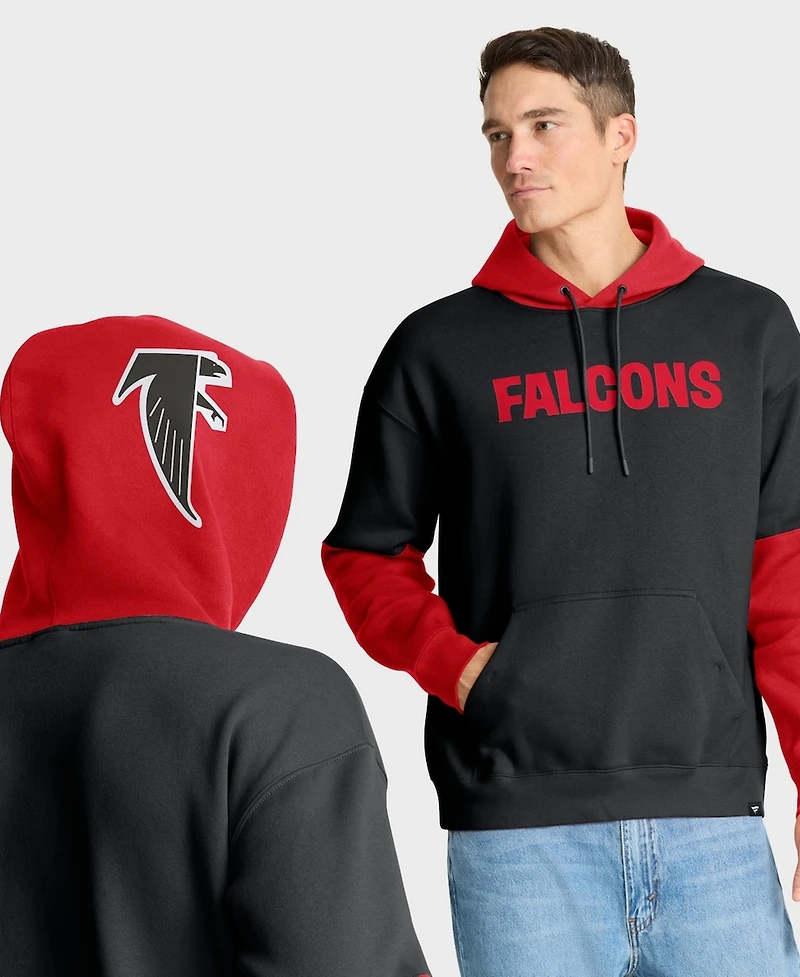 Fanatics Men's Black Atlanta Falcons Helmet Retro Pullover Hoodie