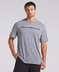 Fanatics Men's Heather Gray Seattle Seahawks Pass Rush Tri-Blend T-Shirt