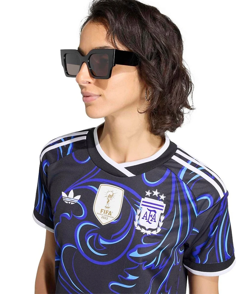 Adidas Women's Black Argentina National Team 2026 Away Replica Jersey