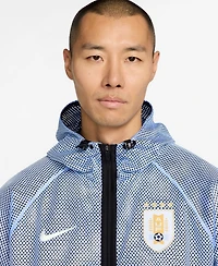 Nike Men's Light Blue Uruguay National Team 2026 Anthem Mesh Dri-fit Full-Zip Hooded Jacket