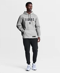 Nike Men's Heather Charcoal Detroit Tigers Authentic Collection Therma-fit Hoodie