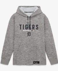Nike Men's Heather Charcoal Detroit Tigers Authentic Collection Therma-fit Hoodie