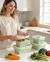 2-Tier Detachable Dish Drying Rack with Cutlery Holder