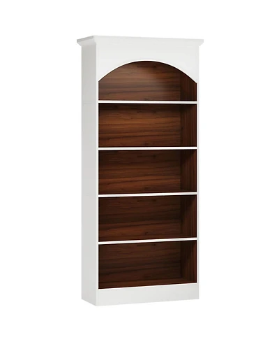 Slickblue 5-Shelf Bookcase, 70.9 Inch Tall Bookshelf with Storage Shelves