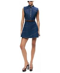 Nocturne Women's Belted Denim Mini Dress