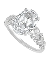 Macy's Igi Certified Lab Grown Diamond (4-3/8 ct. t.w.) Ring 14k Yellow & White Gold