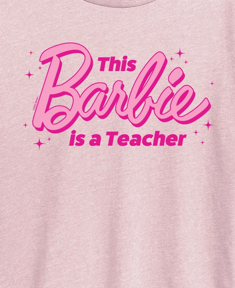 Hybrid Apparel Plus Barbie Teacher Graphic T-Shirt