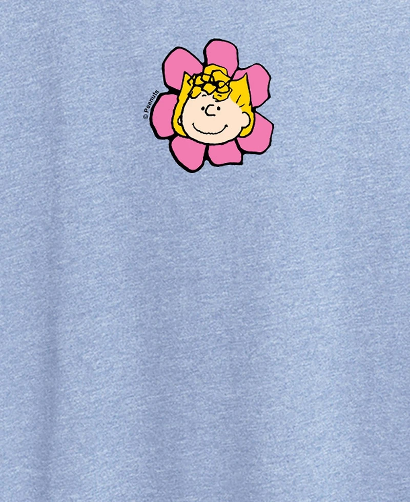 Hybrid Apparel Plus Peanuts Sally Flower Graphic T-Shirt