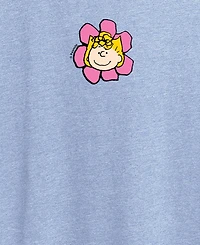Hybrid Apparel Plus Peanuts Sally Flower Graphic T-Shirt