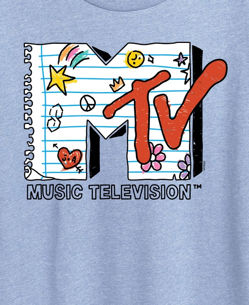 Hybrid Apparel Plus Mtv Notebook Logo Graphic T-Shirt
