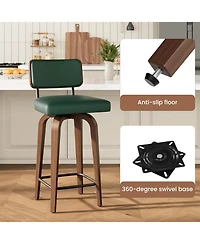 gaomon Swivel Bar Stools Set of 4