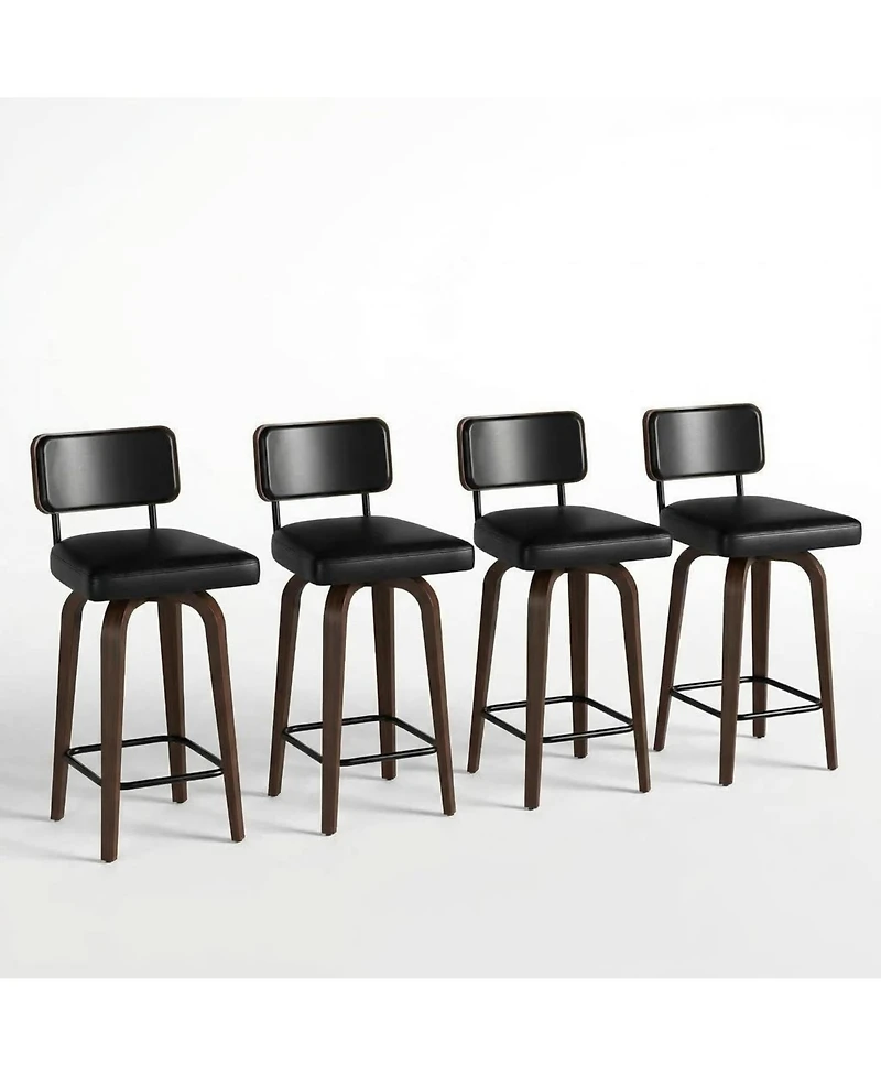 gaomon Swivel Bar Stools Set of 4