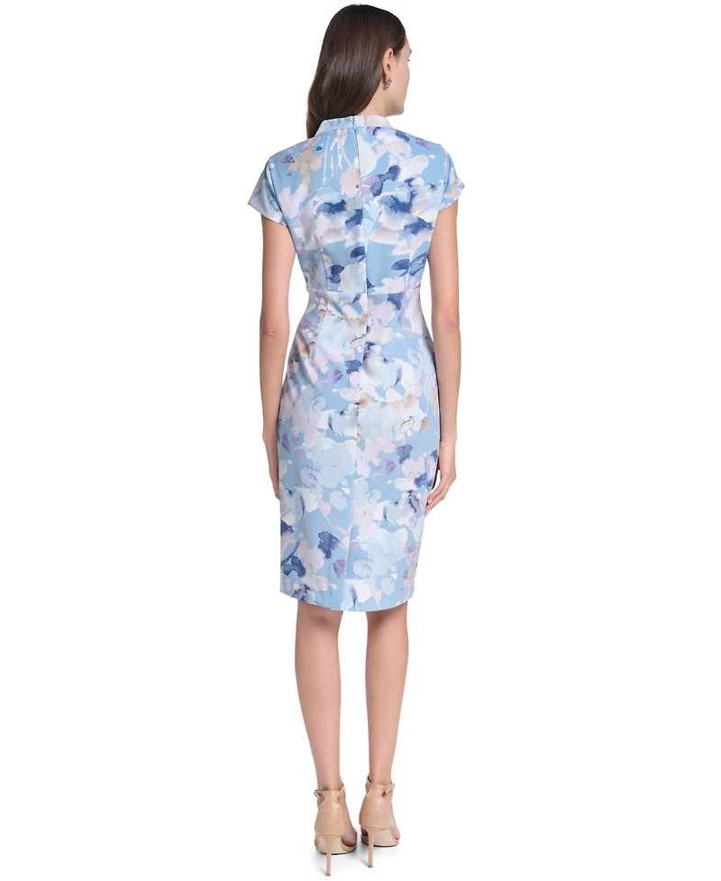Calvin Klein Women's Polyester-Blend Printed Sheath Dress