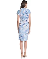 Calvin Klein Women's Polyester-Blend Printed Sheath Dress