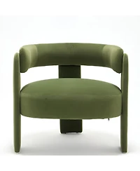 Streamdale Furniture Mid-Century Modern Velvet Accent Chair for Living Room and Bedroom