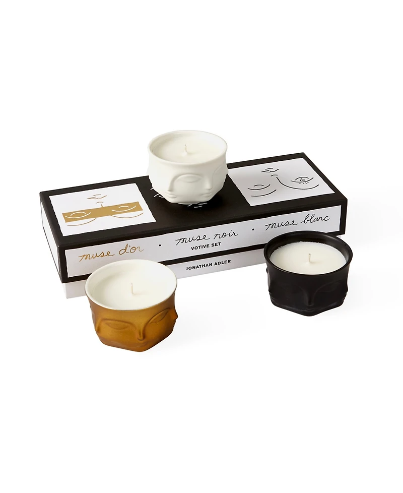 Jonathan Adler Muse 3-Pc. Votive Candle Set