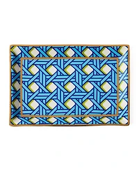 Jonathan Adler Basketweave 7" Rectangle Tray