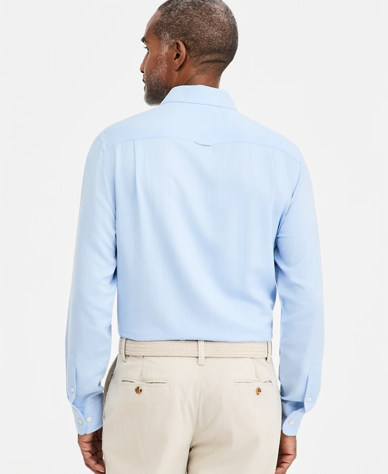 Club Room Men's Solid Silk Blend Long-Sleeve Shirt, Macy's Exclusive