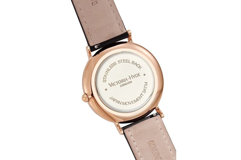 Victoria Hyde London Minimalist Leather strap Watch Classic Timepiece for Men