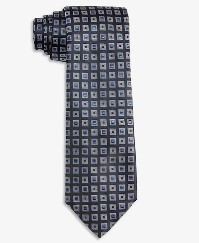 Hugo by Boss Men's Slim-Fit Grid Pattern Tie