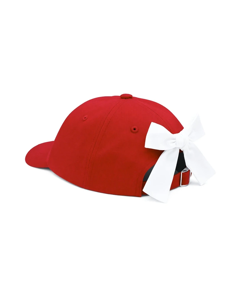 Bits & Bows Girls and Little/Big Usa Soccer Bow Baseball Hat
