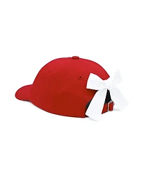 Bits & Bows Girls and Little/Big Usa Soccer Bow Baseball Hat