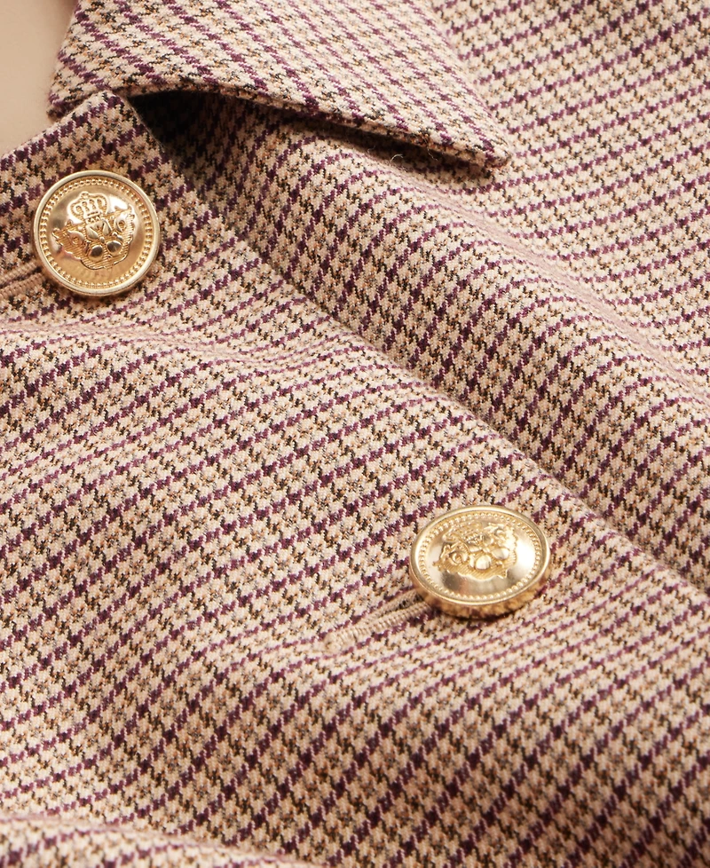 I.n.c. International Concepts Petite Plaid Cropped Work Jacket, Macy's Exclusive