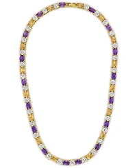 Sterling Forever Rhodium-Plated Brass Ophelia Tennis Necklace