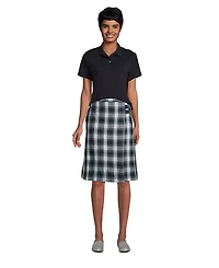 Lands' End Women's Short Sleeve Feminine Fit Interlock Polo Shirt